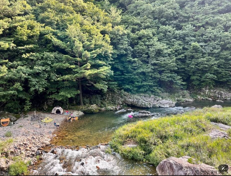 진안 운일암 반일암 계곡 무료캠핑 이미지 1