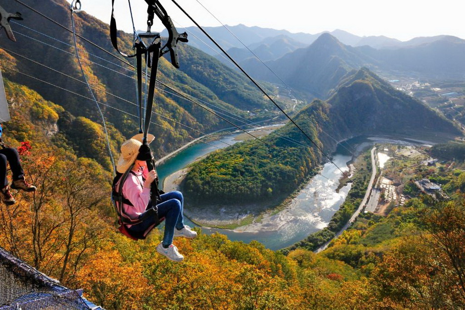 정선 병방치 짚와이어_동강 이미지 2
