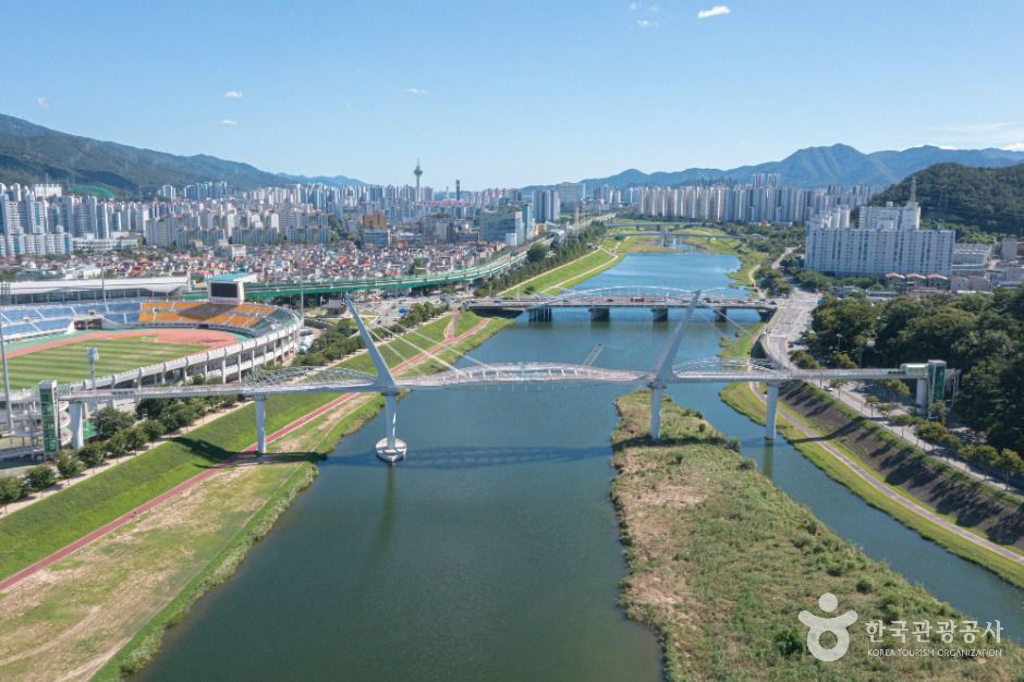 양산천 구름다리 이미지 2